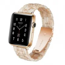 Bracelet Résine Apple Watch - Blanc Soie