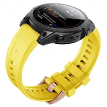 Bracelet silicone jaune pour Garmin Fenix 7S