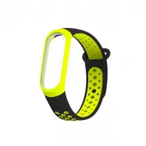Wewoo Bracelet Silicone Couleur - Mi Band 3/4 - Vert