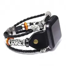 YP Select Bracelet montre vintage pour Apple Watch Series - Noir