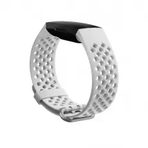 Fitbit FB168SBWTL - Bande Blanc Silicone