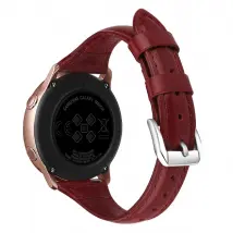 Bracelet Cuir Véritable Samsung Galaxy Watch3 45mm - Rouge