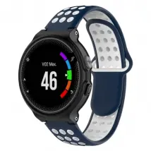 Bracelet sport Garmin Forerunner 220 - Blanc/Bleu