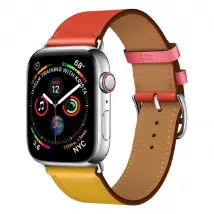Apple Watch Series 3/2/1 38mm - Bracelet en cuir bicolore