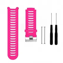 Wewoo Dragonne silicone pour Garmin Forerunner 910XT - Rose rouge