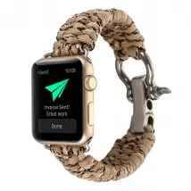 Avizar Bracelet Cordon Tressé Apple Watch - Beige