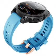 Bracelet en silicone pour Garmin Fenix 7S - Bleu ciel