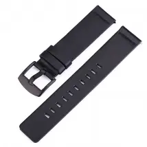 Bracelet cuir Smartwatch - Noir