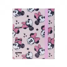 Minnie Mouse Reliure à Anneaux A4 - Rose