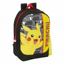 BigBuy School Cartable - Jaune, Noir, Rouge