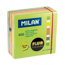 Milan Bloc de Notes Fluo Autocollants