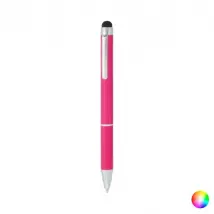 Stylo Aluminium Blanc à Bille Encre Bleue