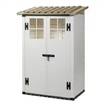Habrita Abri mural résine - Beige/Marron