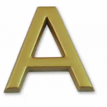Lettre Dorée Adhésive Symbol