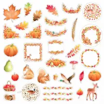 Artemio Formes en Papier Calque - Automne