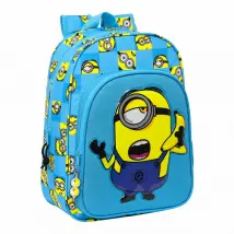 Minions Cartable Bleu 26x34x11 cm