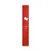 Sigel Tableau Magnétique Verre 12 x 78 cm Rouge