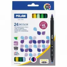 Milan Marqueurs Bicolore 24 Pièces