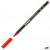 Edding 4200 - Feutres Pinceau Rouge (10 Unités)