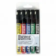Pébéo Marqueurs acryliques - 5 Pièces