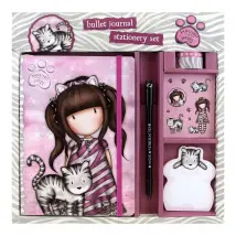 Ensemble de Papeterie Gorjuss Ruby Wild Rose Gris