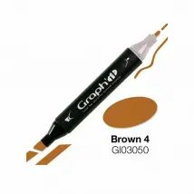 Graph'It Marqueur Double Pointe - Marron