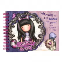 Bloc de Notes Gorjuss Cheshire Cat - Violet