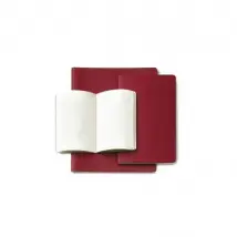 Moleskine Set de 3 cahiers lignés Rouge