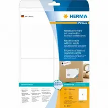 Herma 10019 Étiquettes amovibles - Blanc