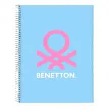 Benetton Carnet Spring Bleu Ciel A4
