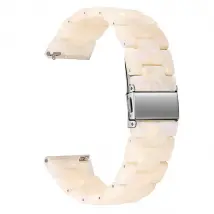 Bracelet en résine - Blanc fluorescent