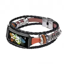 Bracelet en perles tressées - Marron