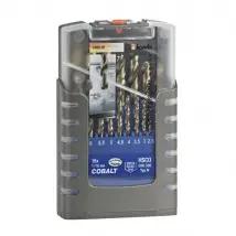 KWB Jeu de 19 forets HSS cobalt