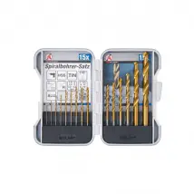 BGS Forets hélicoïdaux Nitrure de titane 15 pcs