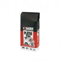Sader Plâtre Fin Prise Rapide - Sac 1 kg
