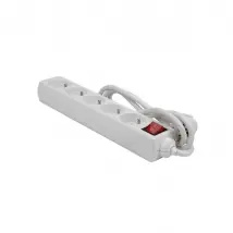 Perel Bloc Multiprise 5 Prises - Blanc