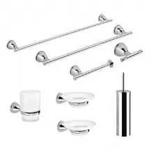Kiamami Valentina Set d'accessoires salle de bains Gemma - 8 pièces