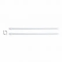 Paris Prix Tringles Extensibles Paio 30-50cm - Blanc (Lot de 2)