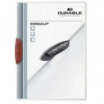 Porte-documents Durable Swingclip - Rouge transparent