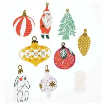 Rico Étiquettes Cadeaux de Noël - Nostalgique