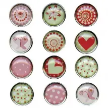 Graines Créatives Magnets Epoxy - Cœurs et motifs