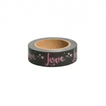 Rayher Washi Tape Love Taupe