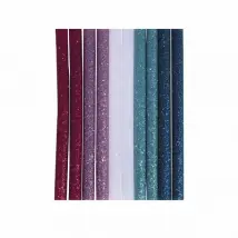 Bâtonnets de colle à paillettes - Bleu-Violet