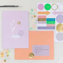 DIY Carte florale - Lilas