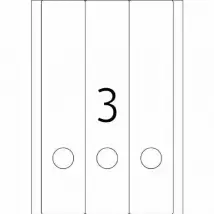 Herma 5135 Étiquettes Classeur 61 x 297 - Blanc
