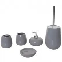 Decoshop26 Accessoires Bain Gris