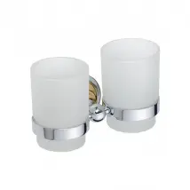 Bemeta Porte-verre double RETRO - Chrome-or