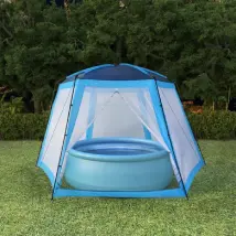 vidaXL Tente de piscine Bleu 500x433x250 cm