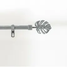Paris Prix Kit Tringle Déco Tropi 120-210 cm - Gris