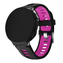 Bracelet silicone deux tons - Noir/Rose